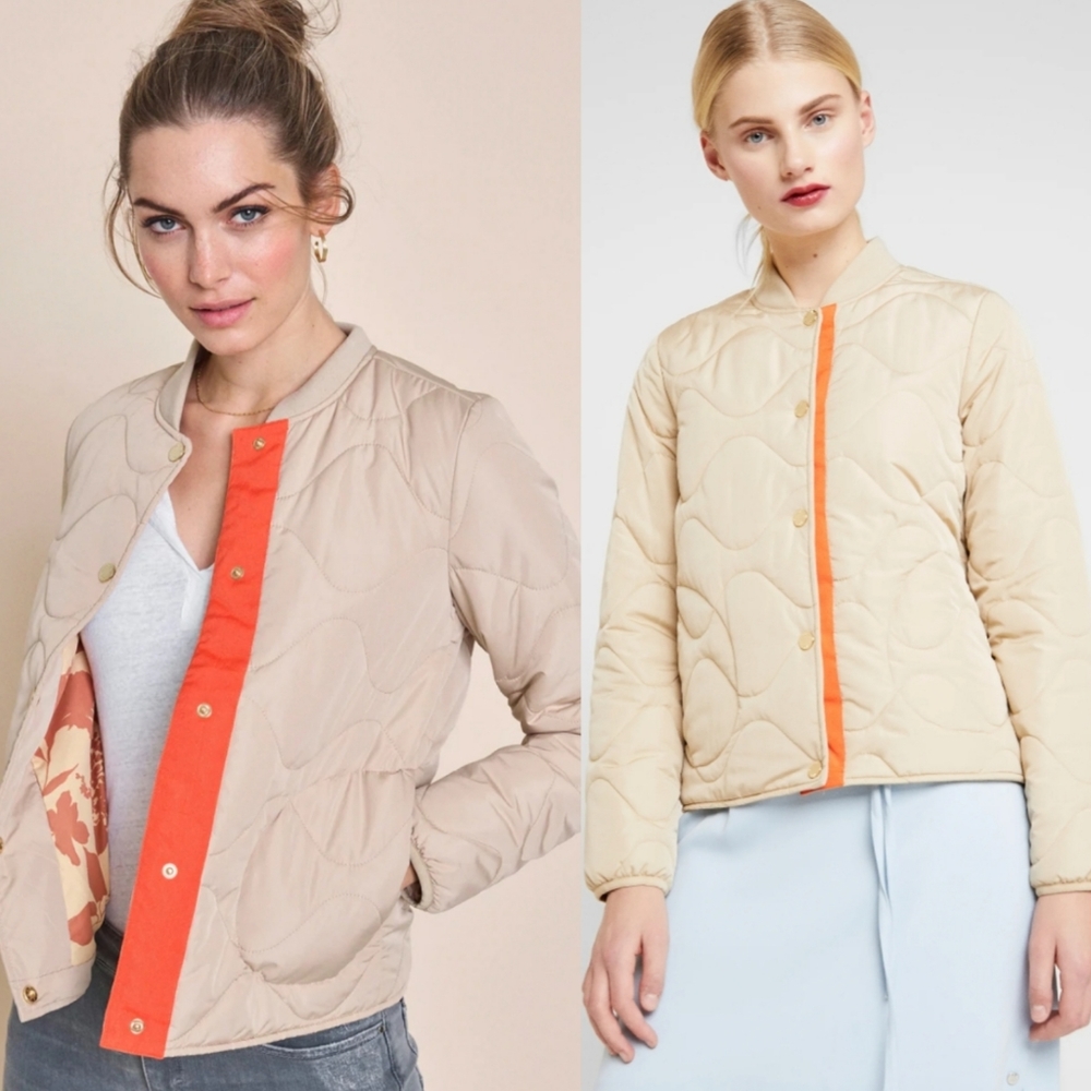 Mos Mosh | Tan Quilted Ruby Spring Jacket